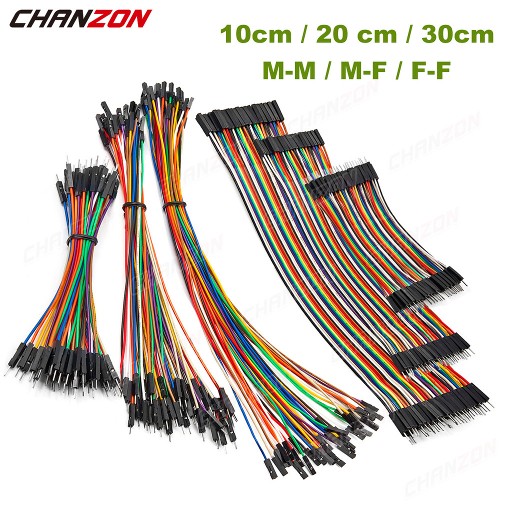 Dupont Cable Ribbon Jumper Wire Kit 10cm 20cm 30cm Male Female 24AWG ...