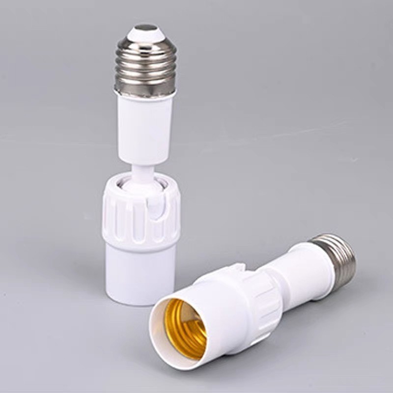 E27 Light Bulb Socket Extender 360Degree Rotation Lamp Holder LED Light ...