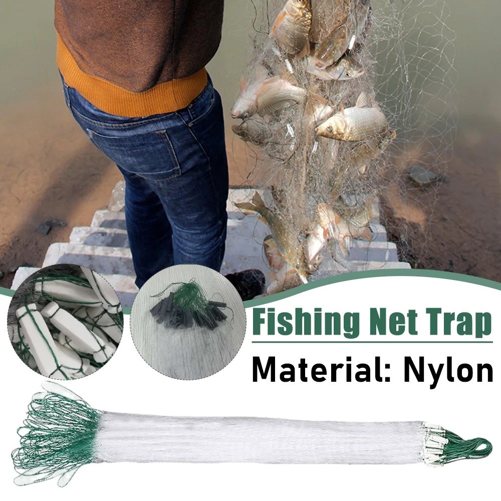 Fishing Net Fishing Gear Sticky Net Wire Mesh Single-layer Floating ...