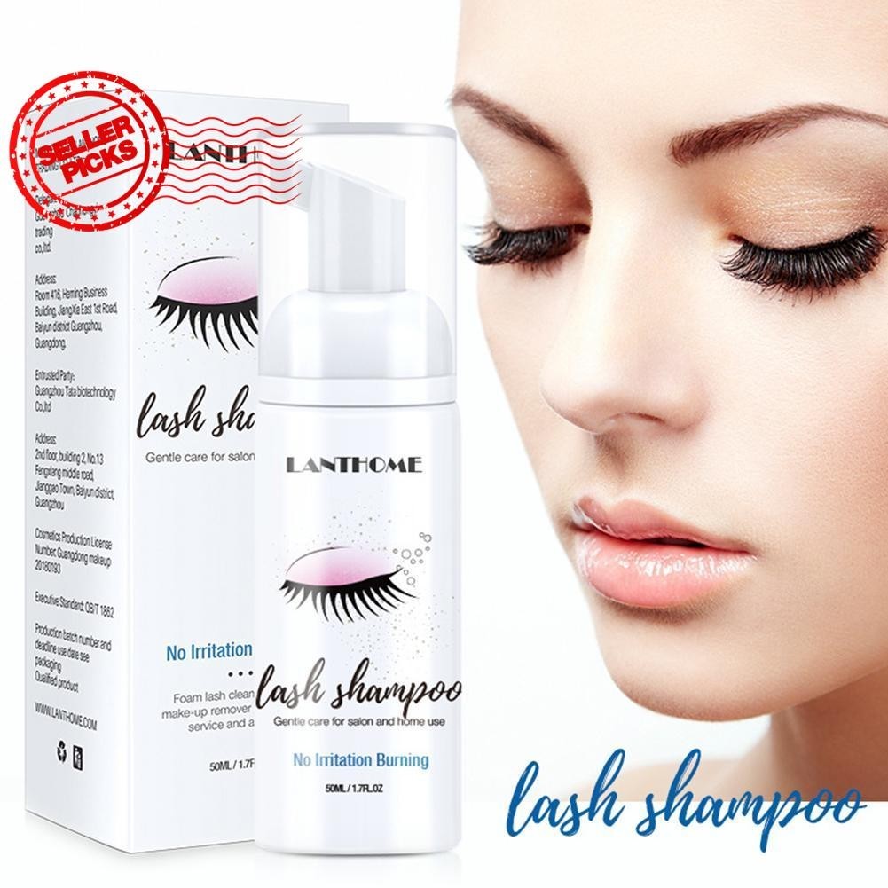 Lash Extension Foaming Wash Cleaning Eyelash Shampoo Kit Mousse Foam ...