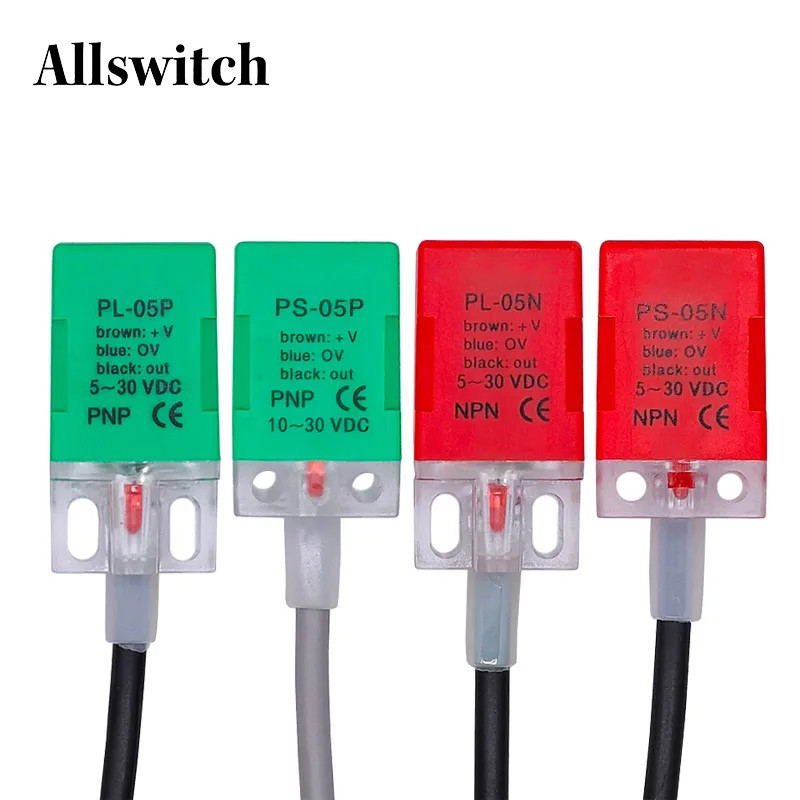 Inductive Proximity Switch PL-05N PL-05P PS-05N Square Plastic Sensor ...