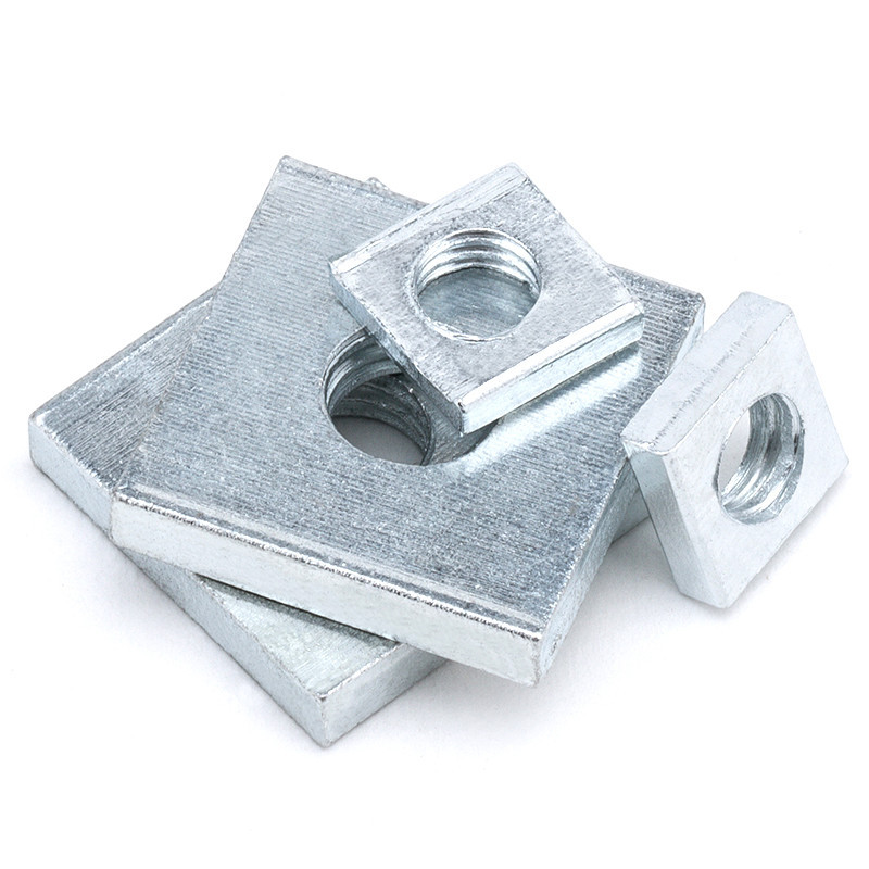 M2 M3 M4 M5 M6 M8 Zinc Plated Carbon Steel Thin Square Nuts Slider ...