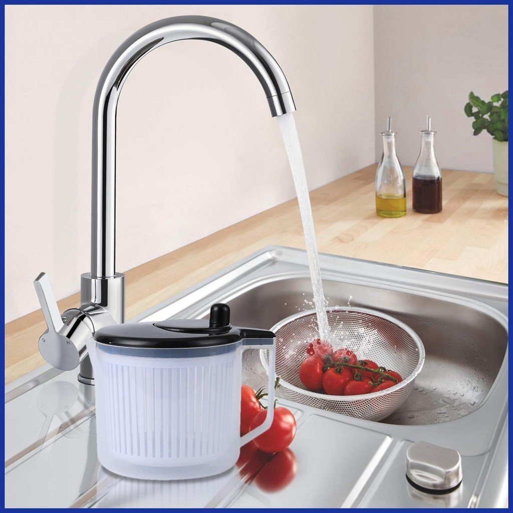 Groenten Was Droger Zhongren Salade Spinner Roestvrij Staal – 3,5 Liter, Met Vergiet En Smart Lock – Snel Droog Centrifuge Voor Groenten En Fruit Keuken Accessoire Voor Verse Salade