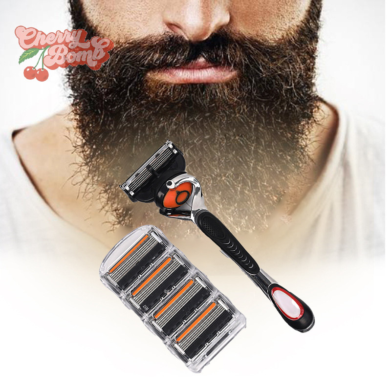 (Cherry Bomb) 5-Layer Razor Blades Replacement Blades Manual Wet ...