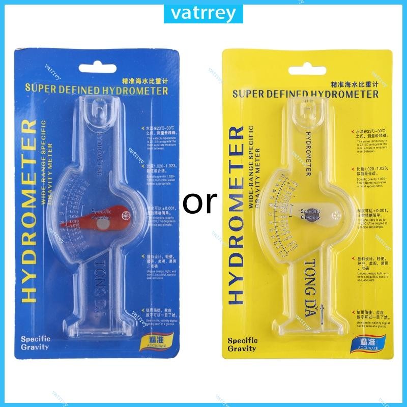 VA Plastic Hydrometer for Aquarium Accurate Salinity Tester Specific