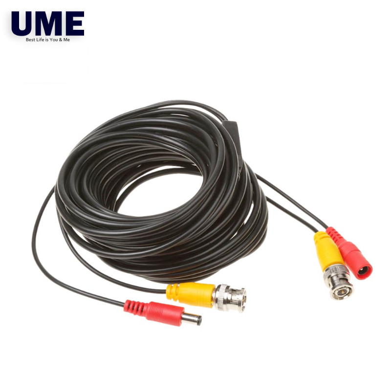 Power Extension 20meters Cable Cord and BNC Video with Connector for ...