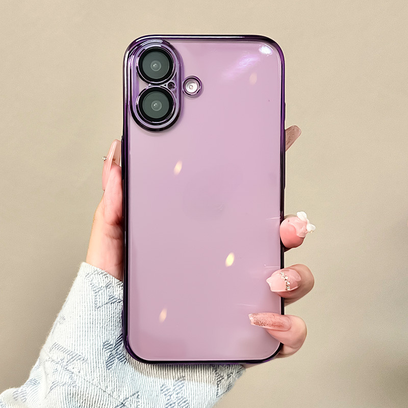 Luxury ultrathin plated PC Original Color Case for iPhone 16 15 11 12