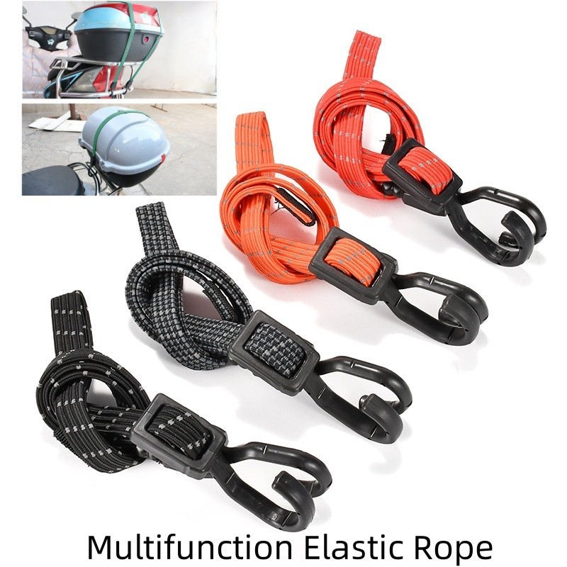 Elastic Cargo Bundling Strap with Hook Multifunction Elastic Rope