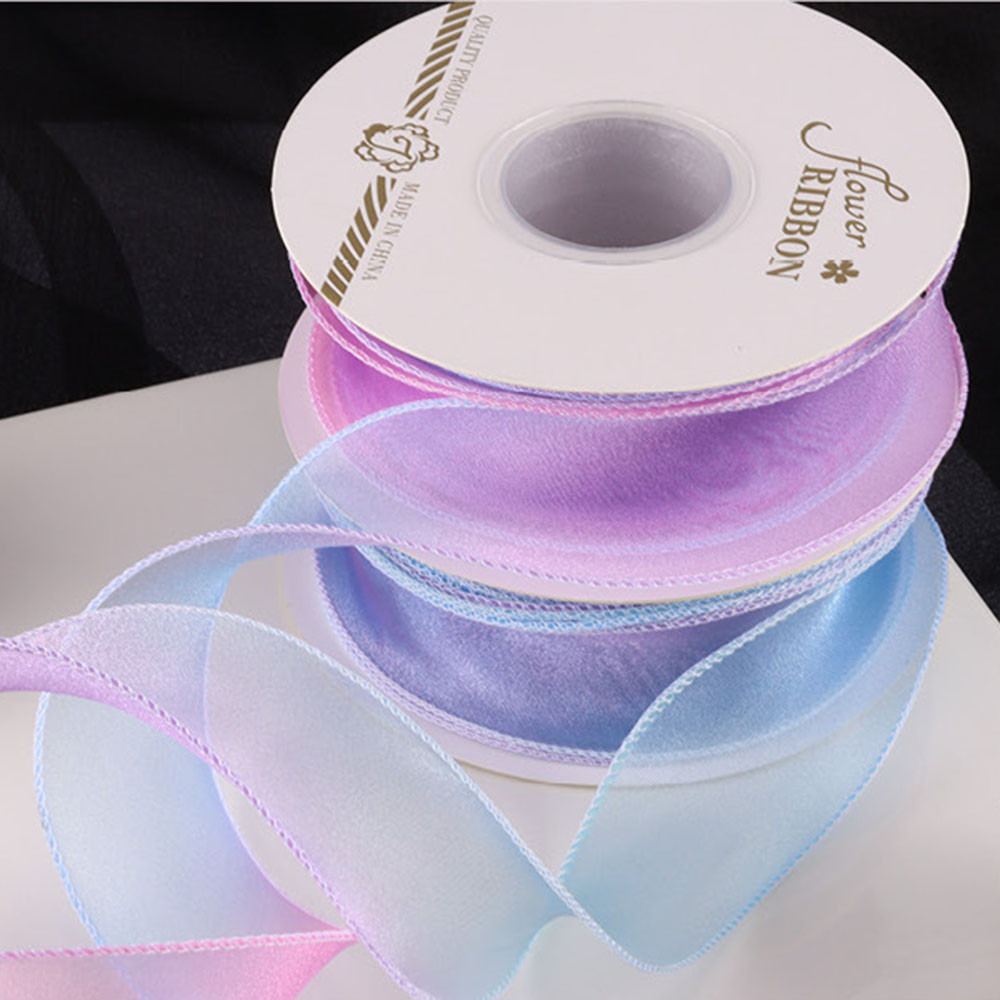 40mm/10 Yards Colourful Gradient Fishtail Yarn Ribbon Fantasy Mesh ...