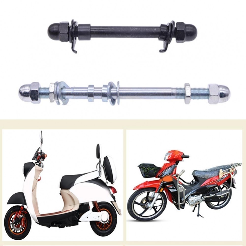 Sturdy and Strong 10MM Hub Axle Steel Solid Spindle Shaft Rear Bicycle ...