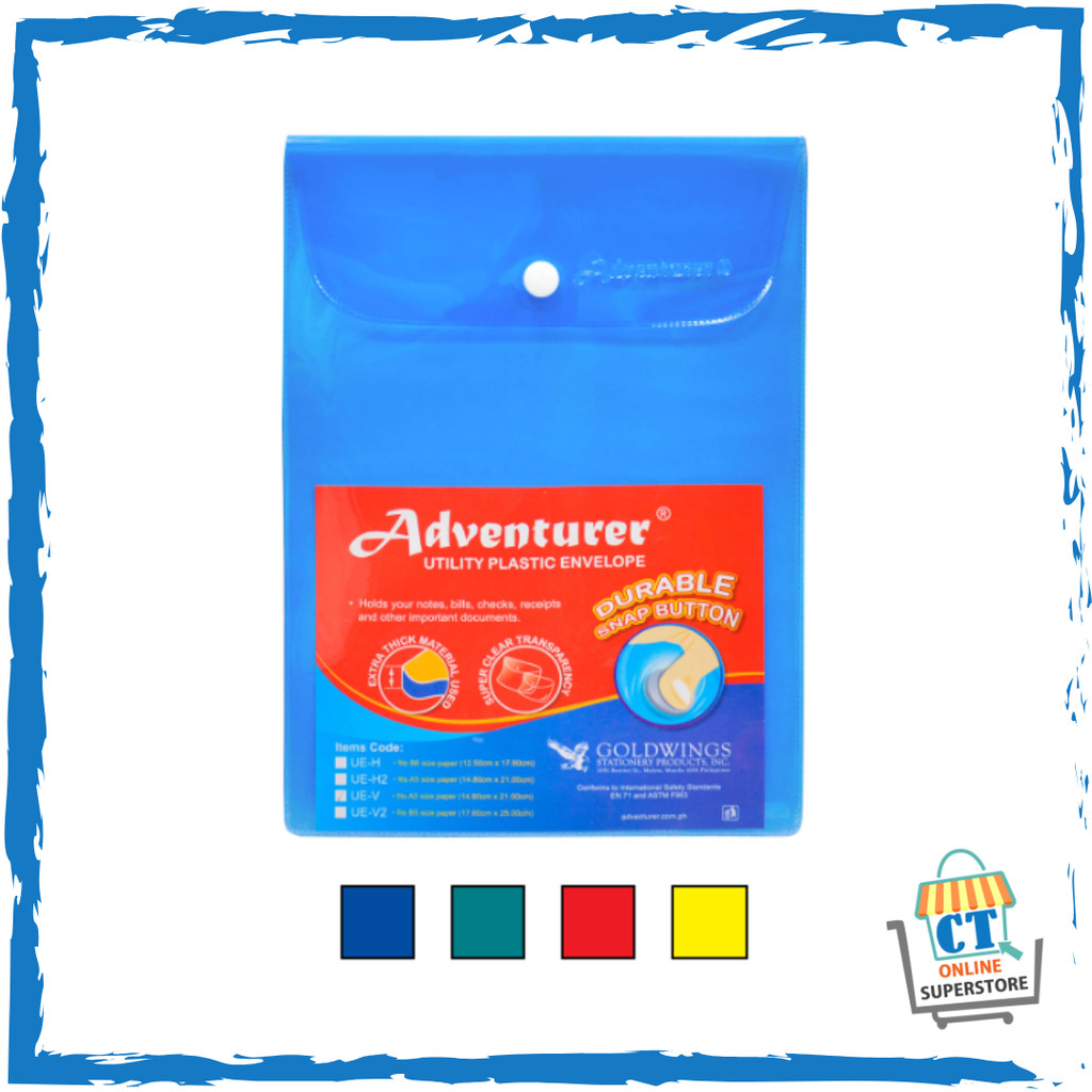 Adventurer UE-V Heavy Duty Utility Envelope (Size 170 (w) 240 (h) mm ...