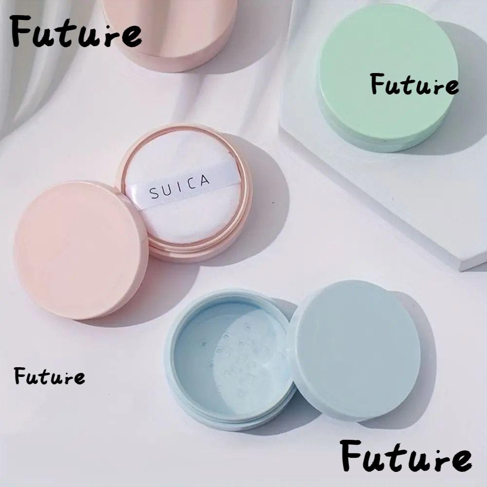 FUTURE 1Pcs Empty Loose Powder Jars, White Cap with Sifter Dispersion ...