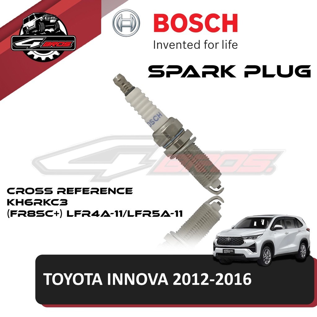 BOSCH SPARK PLUG START COPPER FOR TOYOTA INNOVA 2012-2016 | Shopee ...