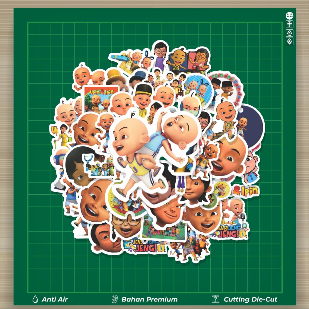 HOT 50 PCS STICKERS Upin & Ipin Cartoon Stickers Fashion Cars Decals ...