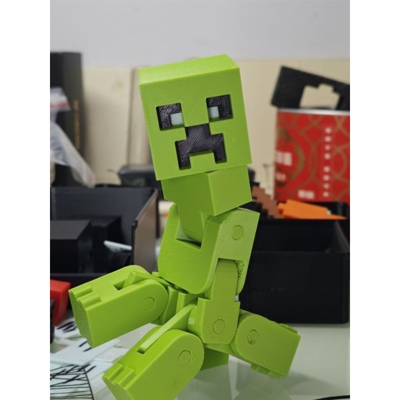 Minecraft action figure action figure Creeper 3d Printing Joint figure ...