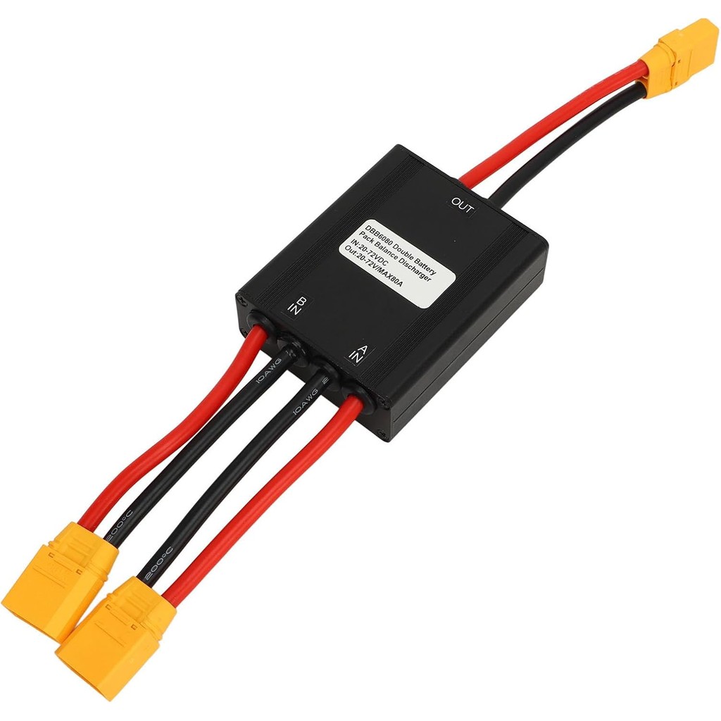 Tbest Electric Dual Battery Connector Adapter,Electric Double Battery ...