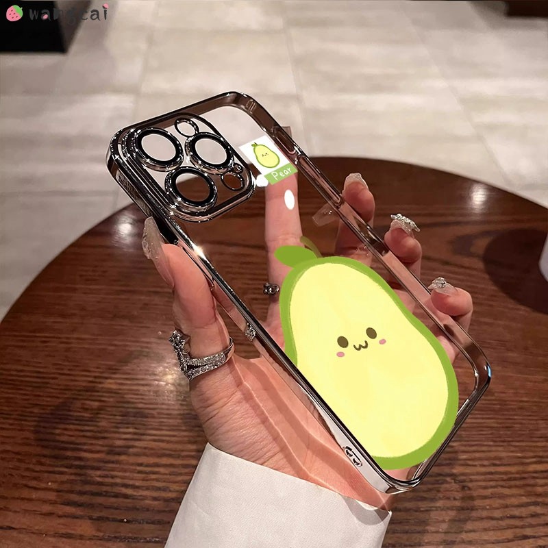 For Xiaomi 15 14T 14 Civi 13 13T 12 Pro Ultra Lite Phone Case Cute Guava Pear  Avocado Fruit Cartoon Simple Summer Luxury Shiny Shining Transparent Soft  Casing Cases Case Back Cover | Shopee Philippines