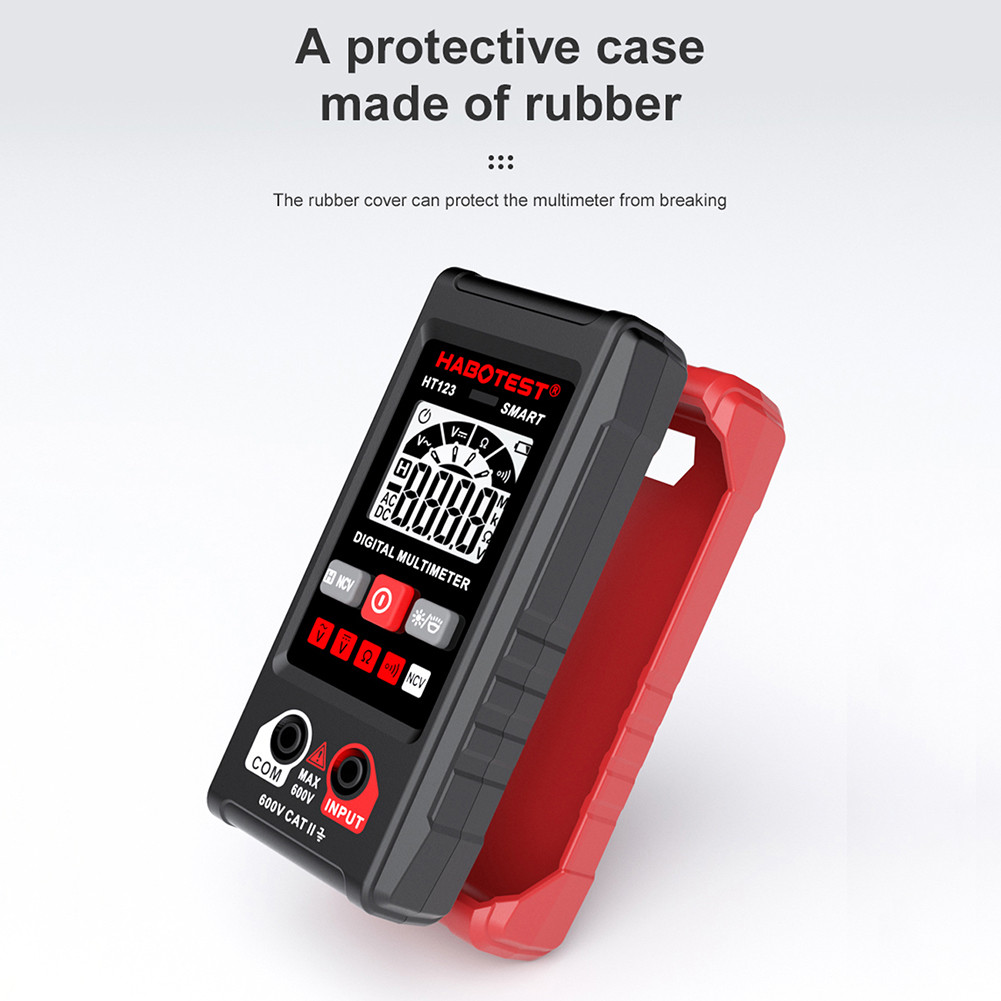 HABOTEST HT123 Smart Digital Multimeter Auto-Ranging Voltage Resistance ...
