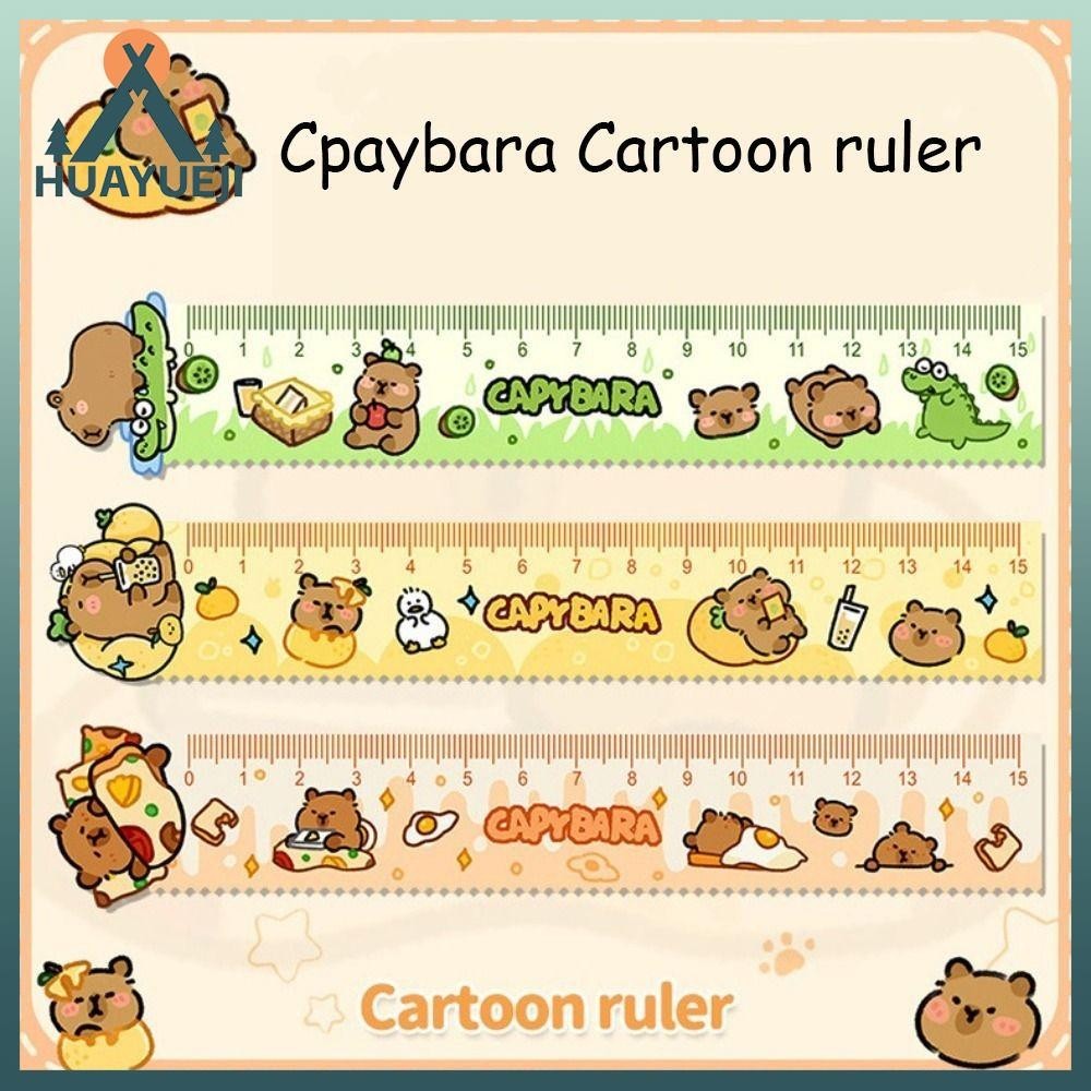 HUAYUEJI Capybara Ruler, School Office Supplies Acrylic Drawing Tools ...