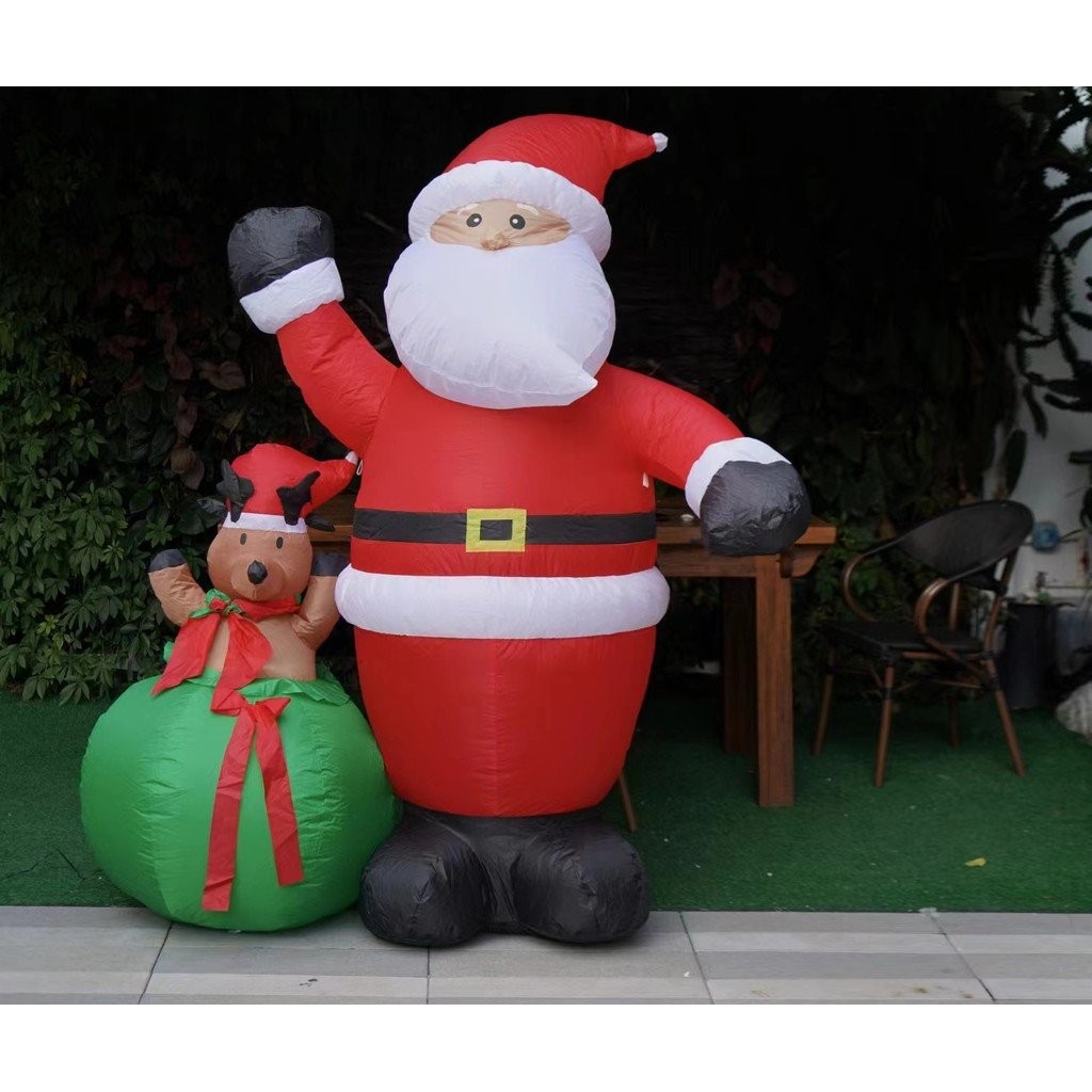 Christmas Inflatable Santa Claus,6FT Christmas Inflatable Decoration ...