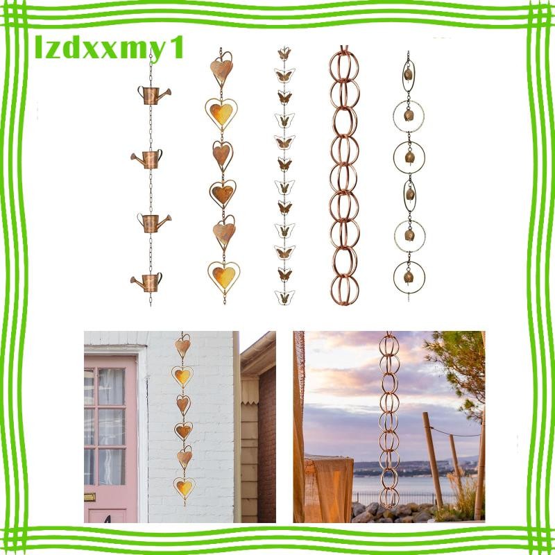 [ Rain Gutter Chain Replace Rain Collection Rain Water Catcher ...