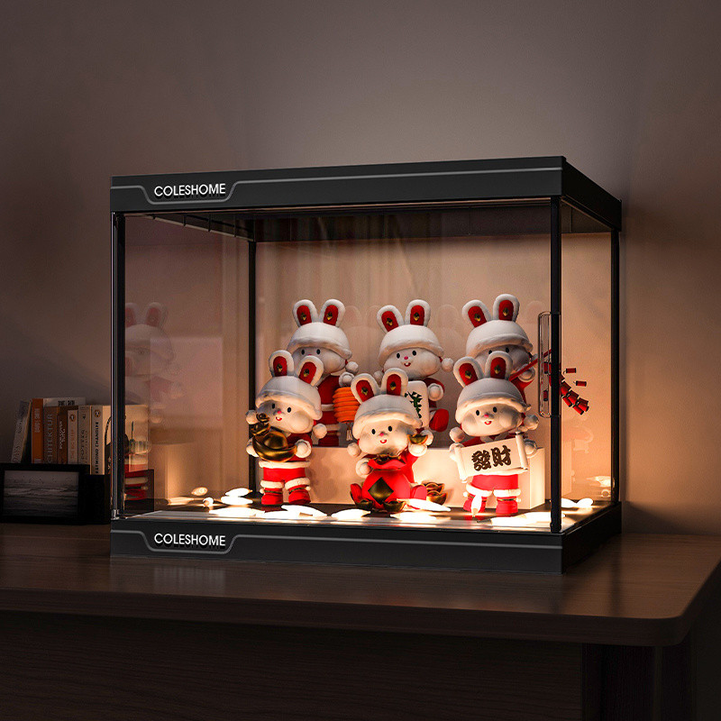 Pop Mart Display Blind Box Shelf Dustproof HandMade Wall Lego Standee