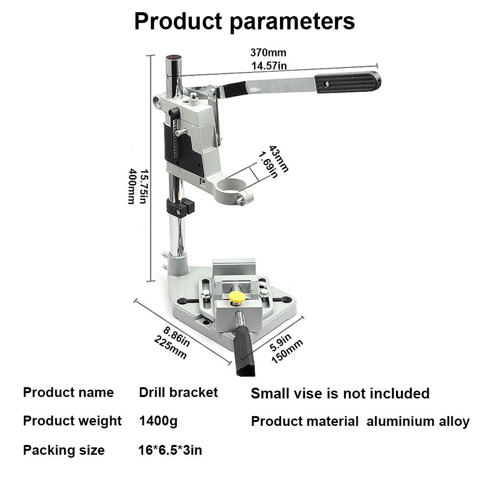 Bench Drilling Machine Chuck Multifunctional Grinder Vise Bracket For 