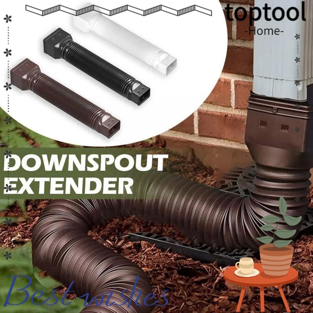 TOPTOOL Downpipe, Telescopic Flexible Drain Pipe, Telescopic Extension