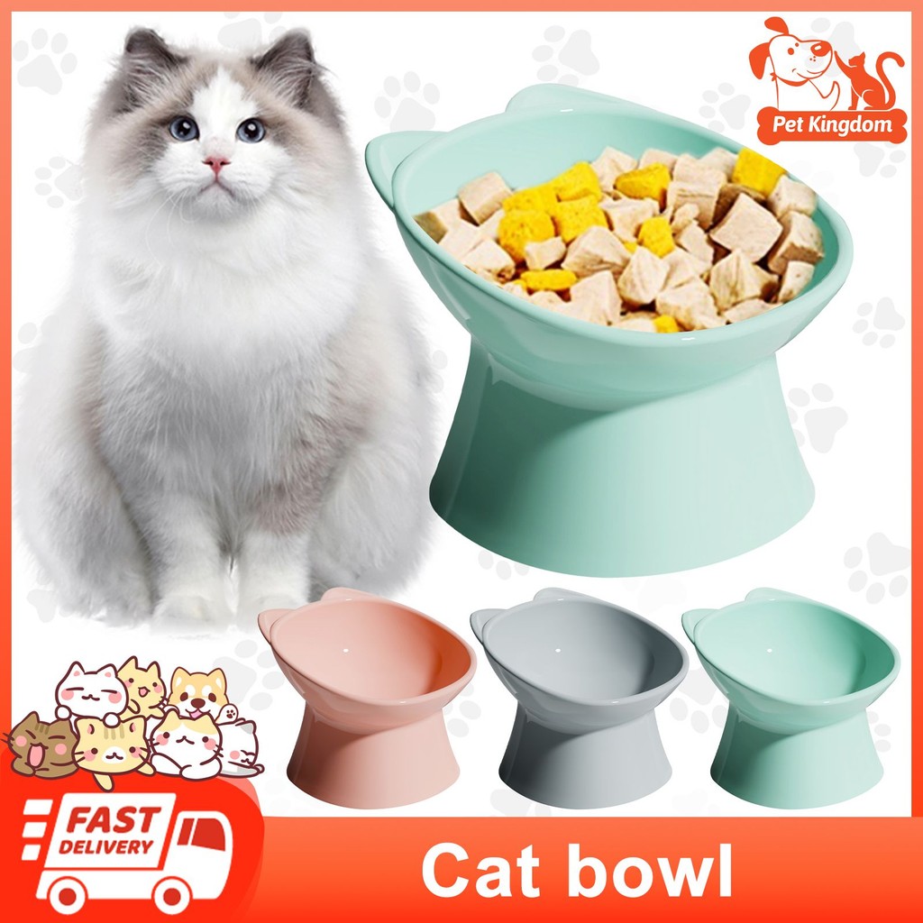 Pet Dog Bowl Raised Cat Bowls Tilted Elevated Food Water Bowls Anti