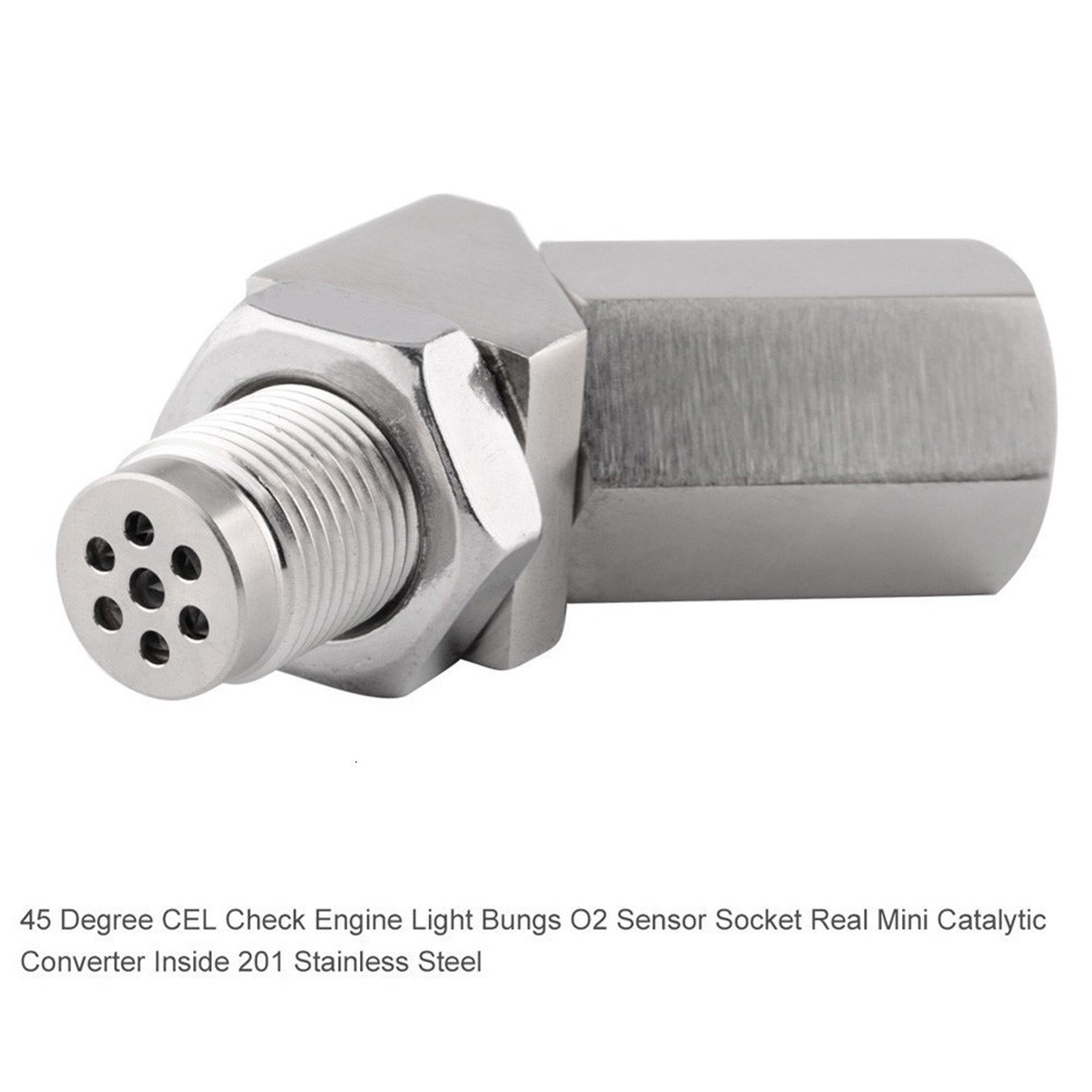 M18x1.5 Extension Catalytic Converter 45 Degree O2 Bung O2 Oxygen