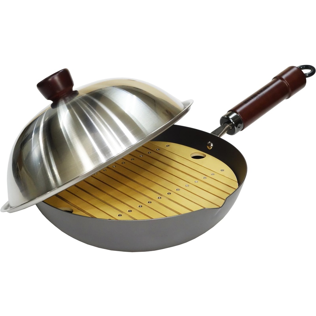 Rivert Light Premium Iron Deep Frying Pan Wok Various Sizes Available
