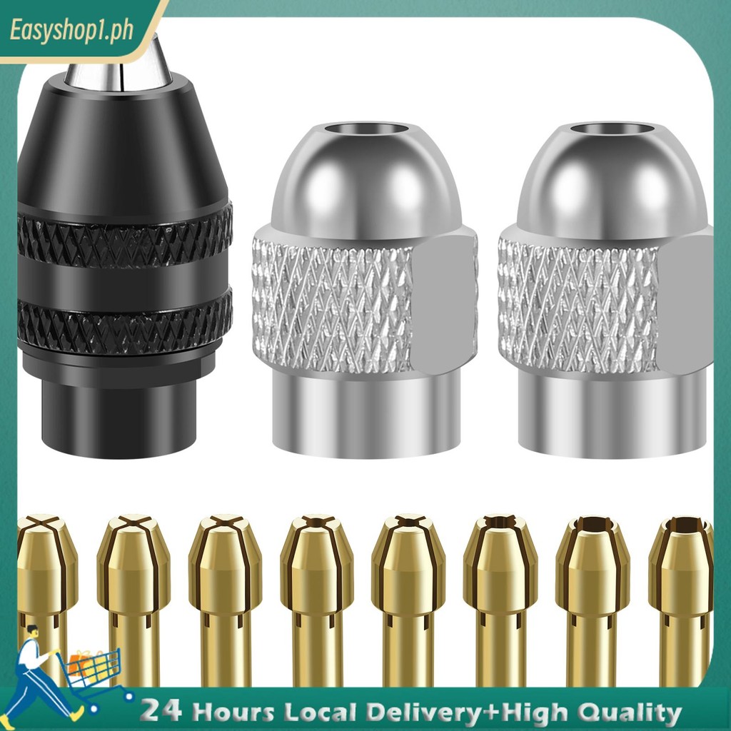 11Pcs Electric Grinder Collet Set Sturdy Drill Chuck Collet Kit 1 ...