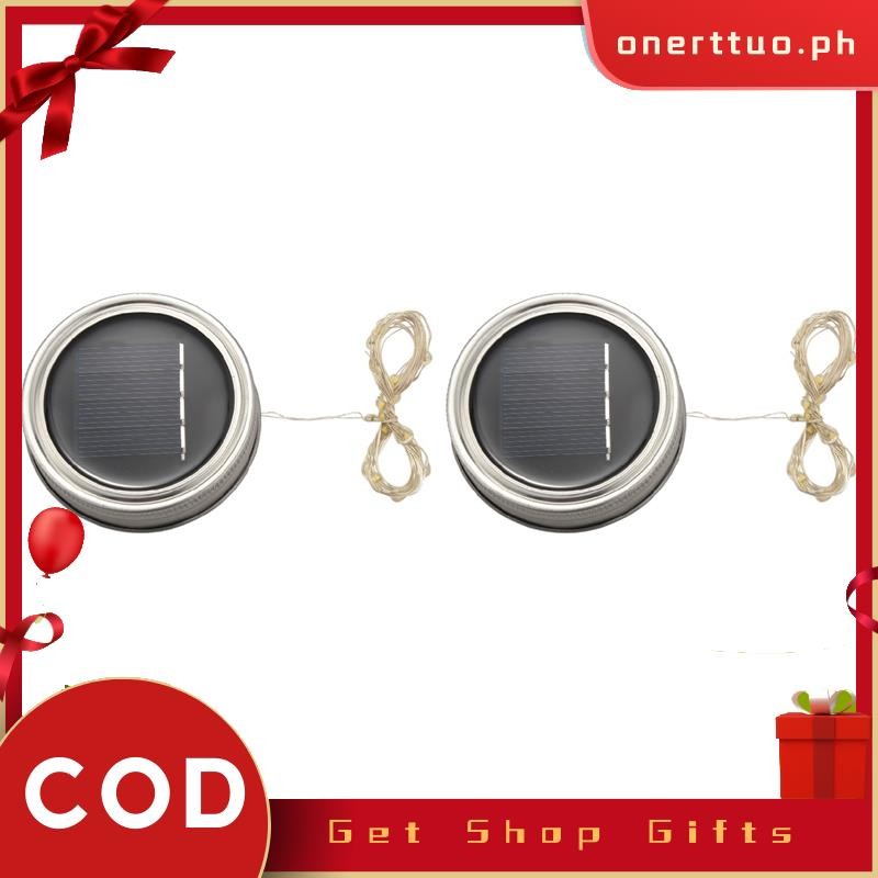 Solar Mason Jar Lid Lights, 12 Pack 20 Led String Fairy Star Firefly