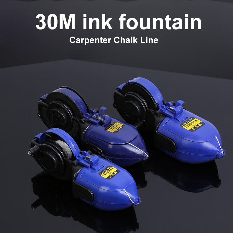 30M Carpenter Marking Pe Ink Fountain Chalk Line Special Setting Out ...