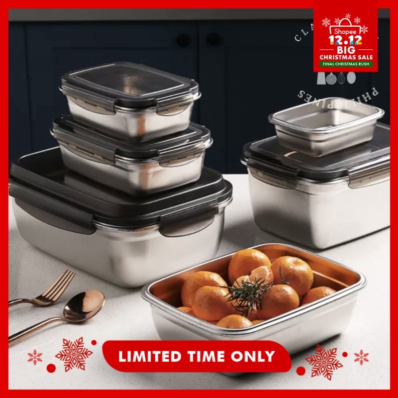 KITkitchen 304 Stainless Steel Fresh Keeping Box Food Grade Lunch ...