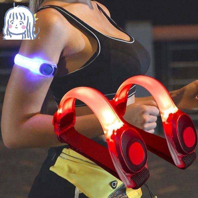 LED Light-Up Wristband for Sports & Night Running, PVC Glow Armband ...