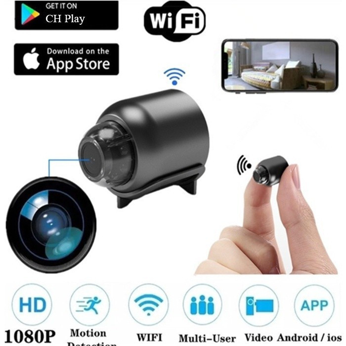 1080p Micro Camera Video Recorder Remote Monitoring IP WiFi HD Smart ...