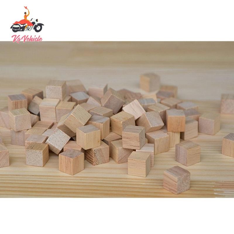 [Whstrong] Natural Wooden Building Blocks Toy Cubes Kids Puzzle ...