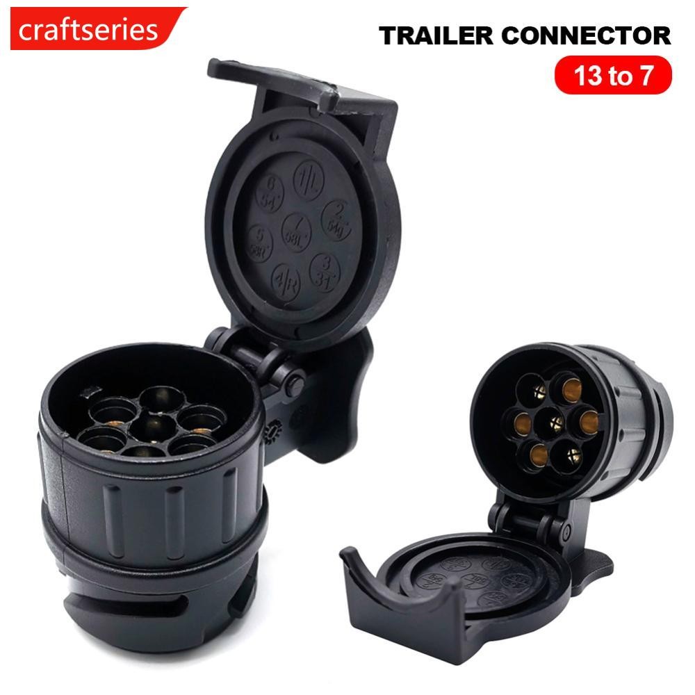 CRAFTSERIES 12V Towbar Towing Waterproof Plugs Socket Adapter Protect ...