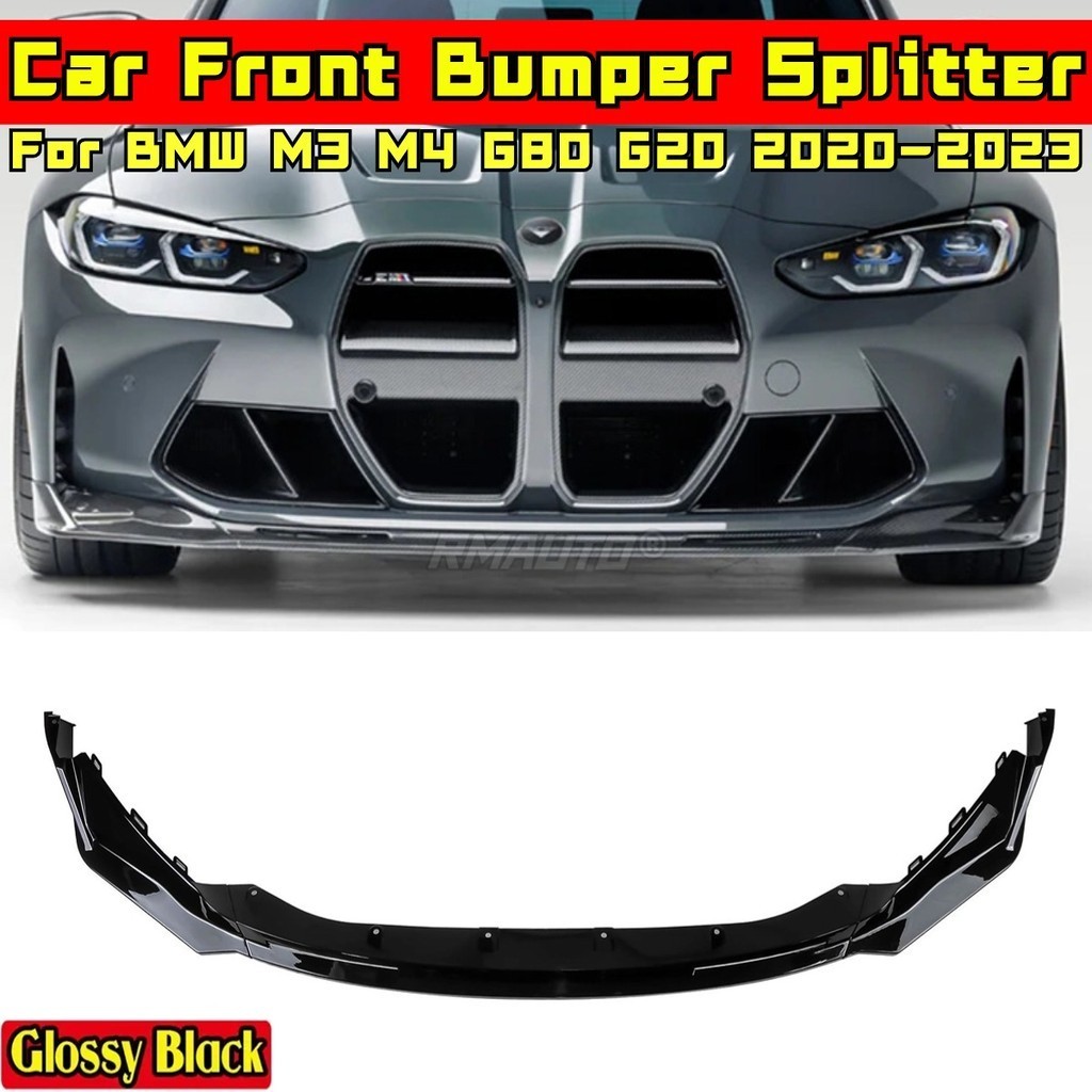 Für BMW G80 M3 G82 M4 2021-2026 Frontspoiler Front Lippe Splitter