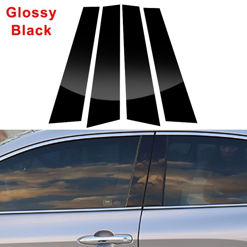 RQ`Car Door Pillar Trim Sticker For Volkswagen VW Golf 6 7 8 MK6 MK7