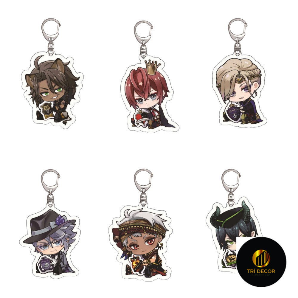 Key Chain, Standee, Anime Model Painting Twisted Wonderland Riddle