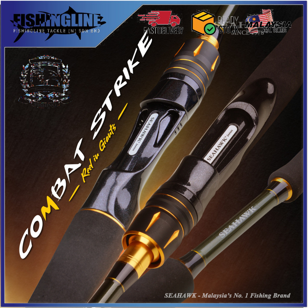 SEAHAWK COMBAT STRIKE SPINNING FISHING ROD | Shopee Philippines