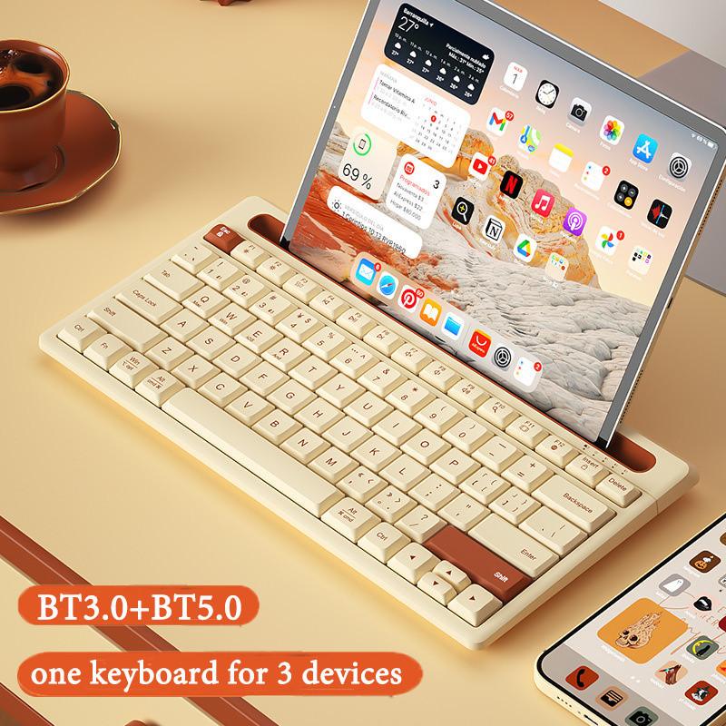 Wireless Bluetooth Keyboard With Card Slot Hlolder black myth wukong ...