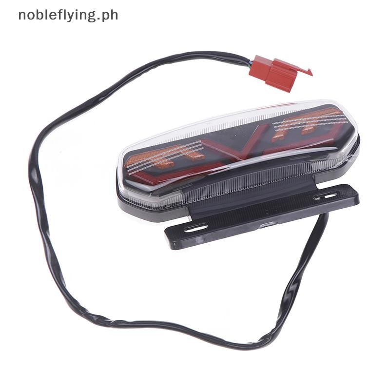 nobleflying Motorcycle Rear LED Brake Light Turn Signal Lights ATV 12V