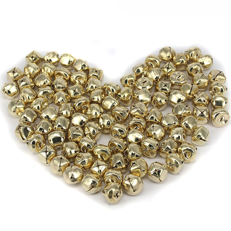 (COD) Pack of 100 15mm Iron Ball Bells for Jewelry Making DIY ...