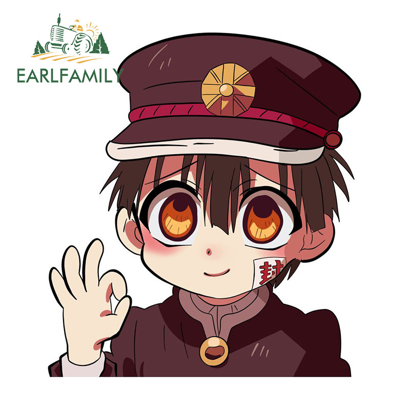 EARLFAMILY 13cm X 11.8cm Anime Toilet Bound Hanako Kun Car