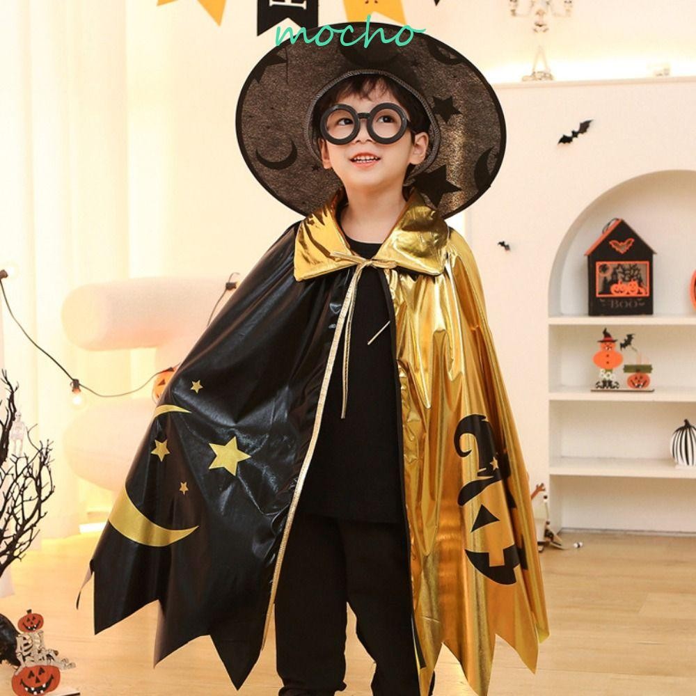 MOCHO Childern Halloween Costumes, Wizard Pointy Hat Kids Witches Robes