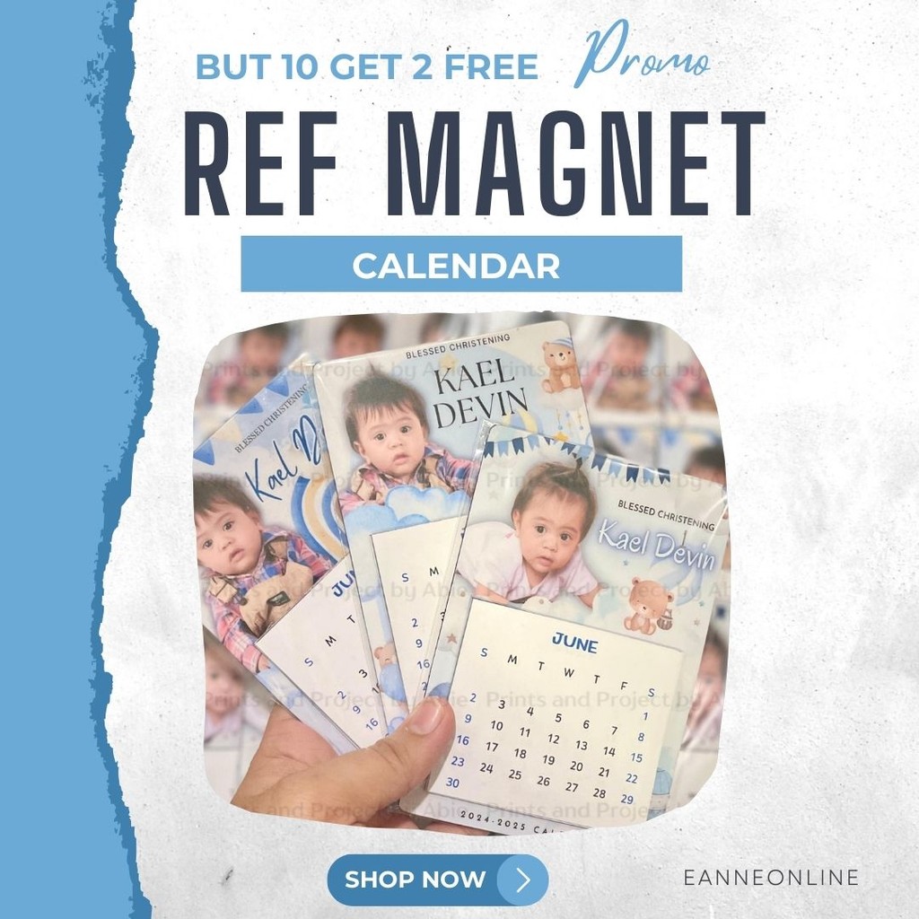 BUY 10 GET 2 FREE REF MAGNET WITH CALENDAR SOUVENIR GIVEAWAYS FOR ALL ...