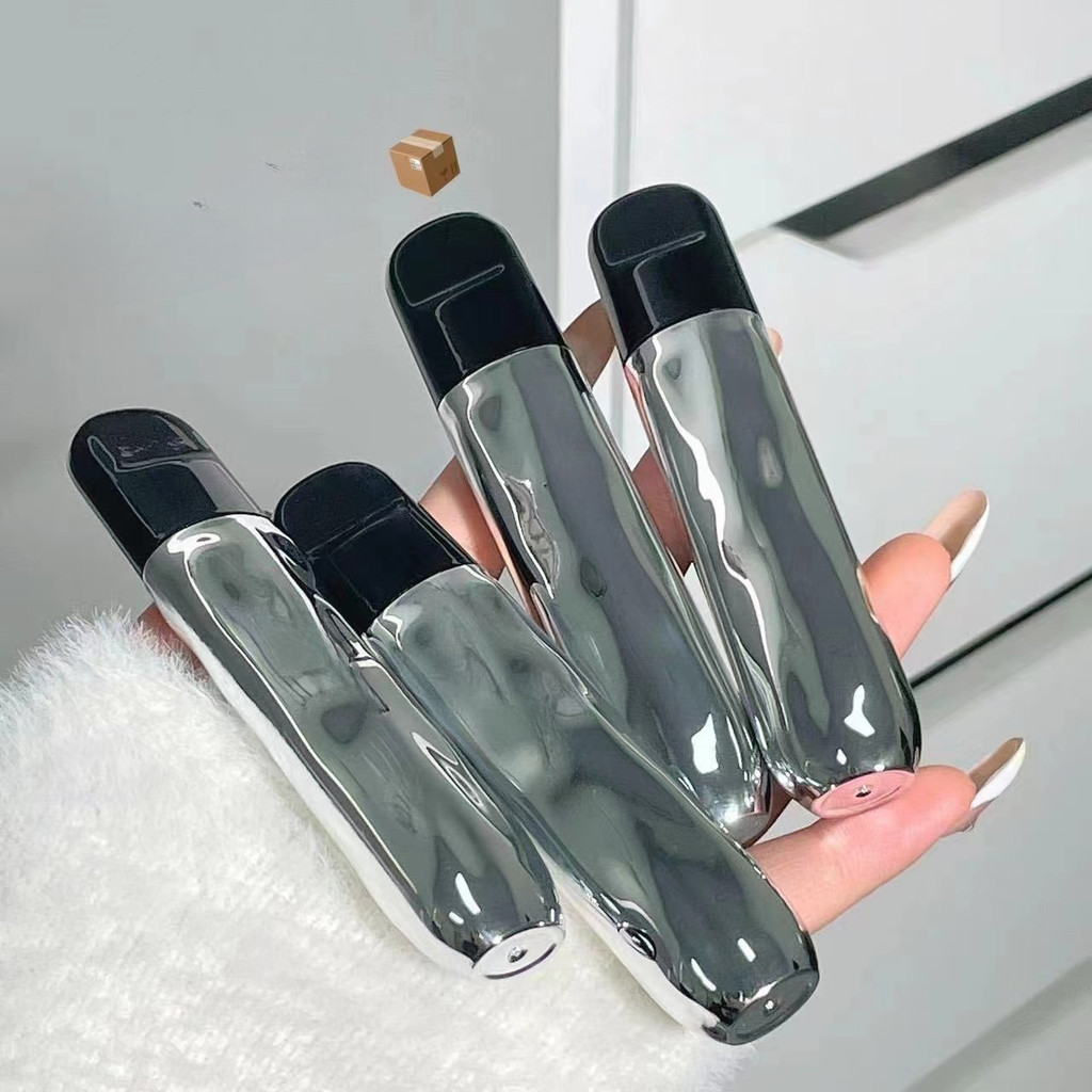 COD 6-color silver tube water-light glass lip glaze mirror moisturizing ...